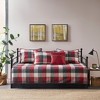 Sapphtopaz 6 Pcs Farmhouse Reversible Scalloped Edge Comforter Set Bedding Set, Daybed Cover Set Quilt Set, Daybed Cover - 4 of 4