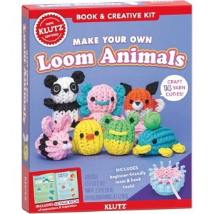 Klutz Make Your Own Loom Animals Craft Kit, Includes Loom, Yarn & Guide Book, Ages 7 and Up - 1 of 4