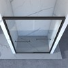 APRILSOUL Aluminum Frame Double Sliding Shower Door, Bypass Bathroom Sliding Door with Premium Clear Tempered Glass - 3 of 4