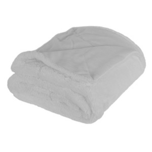Tamara Solid Throw Blanket Gray - Décor Therapy, White