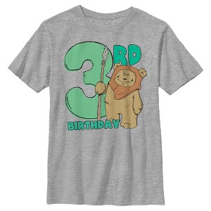 Boy's Star Wars 3rd Birthday Cute Ewok T-Shirt - 1 of 4