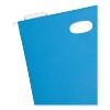 Smead Hanging Pockets with Full-Height Gusset, 1 Section, 2" Capacity, Letter Size, 1/5-Cut Tabs, Sky Blue, 25/Box - 3 of 4