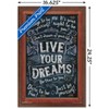 Trends International Live Your Dreams Framed Wall Poster Prints - 3 of 4