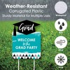 Big Dot of Happiness Teal Graduation Party Decorations - Grad Party Welcome Yard Sign - 3 of 4