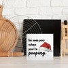 Funny Christmas Desk Decor - Wooden Box Sign, Novelty Xmas Plaque Box Sign - 3 of 4