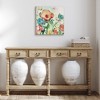 Americanflat Watercolor Floral Canvas Wall Art with Hand-Painted Accents - Gallery Wrap - Coral, Teal, Lavender, and Soft Green - Modern Wall Art - 4 of 4