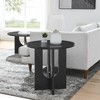 VYNXARIA Elegant Modern Solid Wood Coffee Table with High-Density MDF£¬Black - 3 of 4