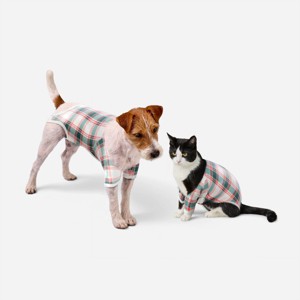 Brushed Fleece Plaid Pet Pajamas - Wondershop™ - 1 of 1