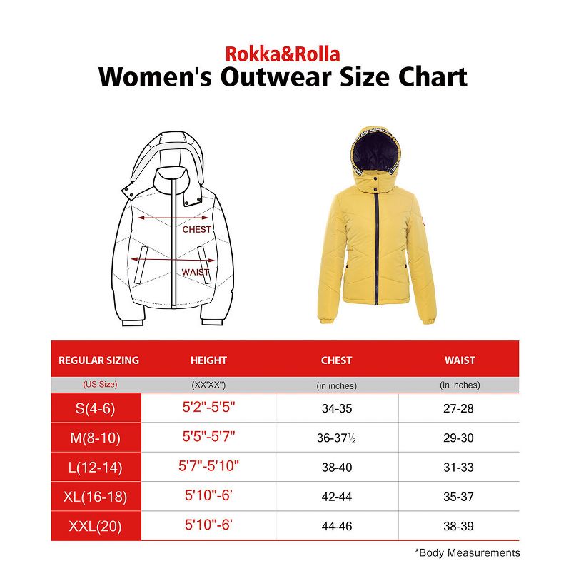 Rokka&Rolla Women's Mid-Weight Puffer Coat, 2 of 8