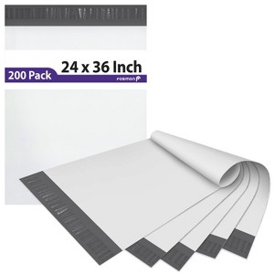 Fosmon 24" x 36", Large Self-Seal Tear-Proof Polyethylene Mailers - 1 of 4