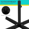 Okak Cross Brace Umbrella Stand with Stable Legs, Patio Umbrella Base with Adjustable Knob, Cantilever Umbrella Base for Garden, Backyard, Black - 4 of 4