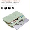 Hachikiko 13.3 Inch 360 Protective Quilted Laptop Sleeve - Compatible with MacBook Air/Pro 13, MacBook Pro 14, HP, Dell, ASUS, Lenovo,Green - 2 of 4