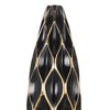 Gulches Decorative Vase - Classic Black & Gold Accent Vase for Timeless Elegance (12") - 2 of 4