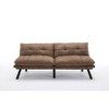 Jump Into Fun 71"Convertible Folding Modern Sofa Bed , Loveseat Couch with Adjustable Armrests And Backrest For Compact Living Room, Office - 4 of 4