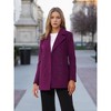 Allegra K Women's Long Sleeves Double Breasted Button Winter Outerwear Pea Coat - 2 of 4