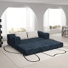 CAVINAS 80 Inch Chenille Sofa Bed with 2 Pillows,Upholstered Convertible Folding Sofa with King Size Bed Mattress for Living Room,Bedroom - 2 of 4