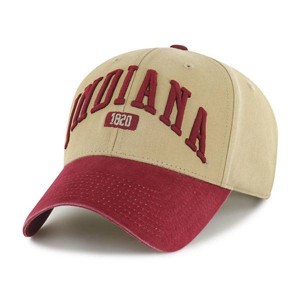 NCAA Indiana Hoosiers Fabric Washed Relaxed Fit Baseball Hat: Team Logo, Adjustable Strap - 1 of 3