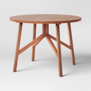 42" Clarksburg Round Dining Table Brown - Threshold™ - 1 of 4
