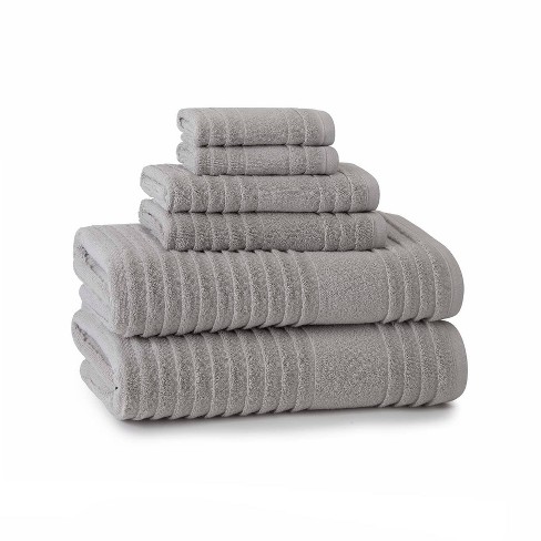 Set Of 6 Astor Towel Dolphin Gray - Cassadecor : Target