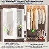 Aheaplus 20"-60" Closet System with Visualize Cabinet Door and Wooden Drawers - 4 of 4