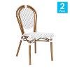 Alamont 2pk Commercial Thonet Stacking Chairs - 2 of 4