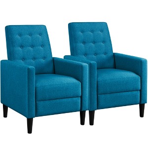 Yaheetech Set of 2 Mid-Century Tufted Recliner Chair for Living Room, Bedroom - 1 of 4