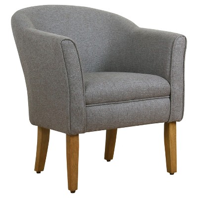 Modern Barrel Accent Chair Almost Black - HomePop