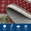 COZONY Bordered Plaid Christmas Rug, Washable Low Pile Non Slip Holiday Carpet for Living Room Bedroom Dining Room - 4 of 4