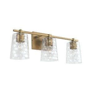 Capital Lighting Burke 3 - Light Vanity in  Aged Brass - 1 of 2