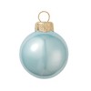 Northlight Large Pearl Finish Glass Christmas Ball Ornaments - 6" (150mm) - Sky Blue -2ct - 3 of 4