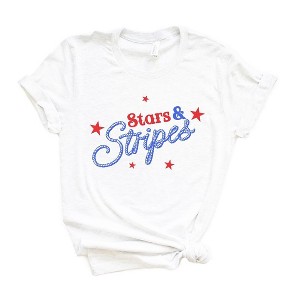 Simply Sage Market Women's Western Stars and Stripes Short Sleeve Graphic Tee - 1 of 3
