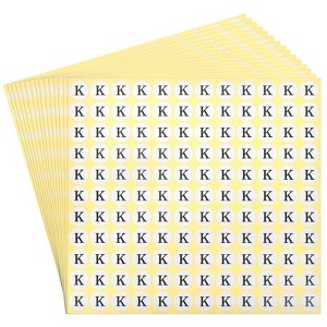 Unique Bargains Scrapbooking Crafts Round Self-Adhesive Alphabet Letter Stickers 15 Pcs - 1 of 4