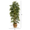 Nearly Natural 75-in Bamboo Artificial Tree in Handmade Natural Jute Planter with Tassels - 2 of 4