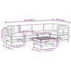 vidaXL Patio Lounge Set with Cushions Outdoor Furniture Set 6 Piece Solid Wood - White Pine - 4 of 4