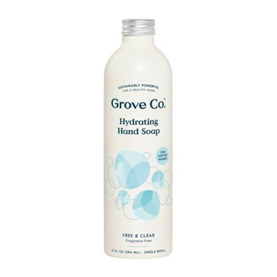 Grove Co. Hydrating Hand Soap Refill in Aluminum Bottle - Free & Clear - 13oz