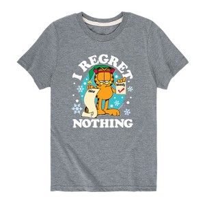 Boys' - Garfield - I Regret Nothing Short Sleeve Graphic T-Shirt - 1 of 4