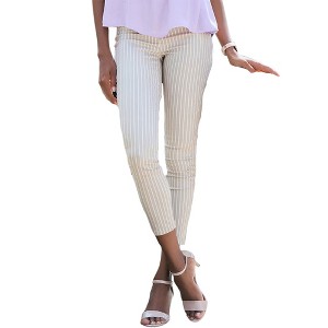Women's Striped High Waisted Pants - LASCANA - 1 of 4
