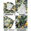 Coolmee Mens Halloween Christmas Shirts Funky Button Down Shirts Party Aloha Shirt Holiday Hawaiian Tops - 4 of 4