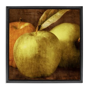 Stupell Industries Vintage Apples Close Up Floating Frame Canvas Art - 1 of 4