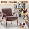 CAVINAS Modern Accent Chair, Living Room Chair with Extra-Thick Backrest, Wingback Chair for Bedroom, Living Room, Lounge Chair Indoor - 4 of 4