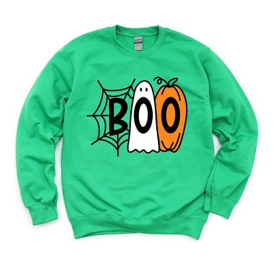 Simply Sage Market Women's Graphic Sweatshirt Boo Web Ghost