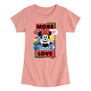 Girls' - Disney - Minnie Mouse Fitted Short Sleeve Graphic T-Shirt - 1 of 4