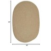 Colonial Mills Softex Check Area Rug - Celery Check 4' round - 2 of 2