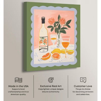 Retro Summer Drinks Still Life Canvas Wall Art, 20" x 24"