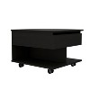 NicBex Coffee Tables for Living Room 15.3" H Rectangle Modern Lift Top Coffee Table with Casters and 1 Open Shelf, Black - 3 of 4