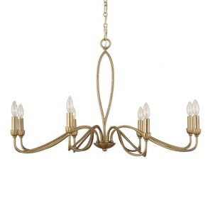 Uttermost Corella 8 Light Chandelier 40 Inch Wide Iron and Aluminum - 1 of 4