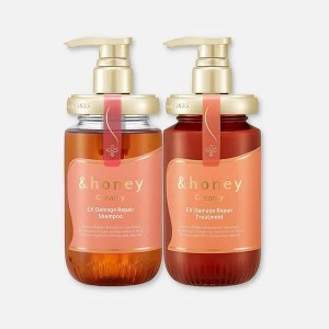 &Honey Creamy Ex Damage Repair Shampoo Step 1.0 (15.2 oz) & Treatment 2.0 (15.9 oz) DUO SET KIT | & and Honey Hair Care | MADE IN JAPAN. - 1 of 4