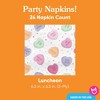Big Dot of Happiness Valentine Hearts Napkins, Galentine's & Valentine's Day Party Decor, White 3-Ply Paper Luncheon Dinner Napkins - 24 Count - 4 of 4