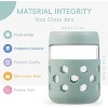6-Pack 16oz Glass Mason Jars with Silicone Sleeves, Airtight BPA-Free Overnight Oats Containers with Lids, Dishwasher Safe Jars for Pudding, Yogurt - 3 of 4