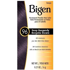 BIGEN Deep Burgandy #96 Permanent Powder Hair Color | No Ammonia | (0.21oz) - 1 of 4